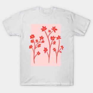 Red poppy flower illustration T-Shirt